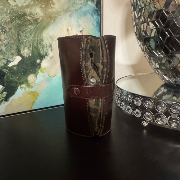 Fendi Brown FF Logo Canvas Bag - Picture 9 of 9